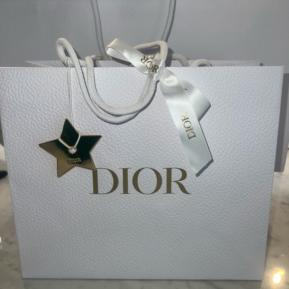 Dior White and Gold Shopping Bag set - Picture 6 of 6